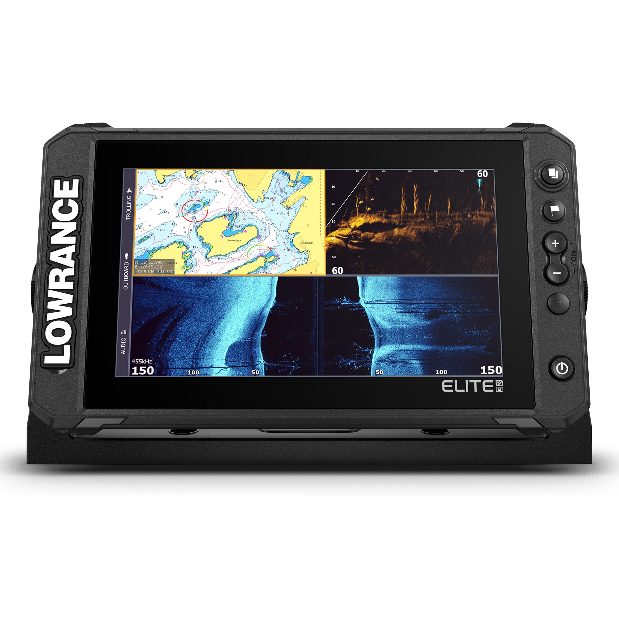 Lowrance Elite FS Fish Finder/Chartplotter, 7-12 Inch, C-MAP Charts