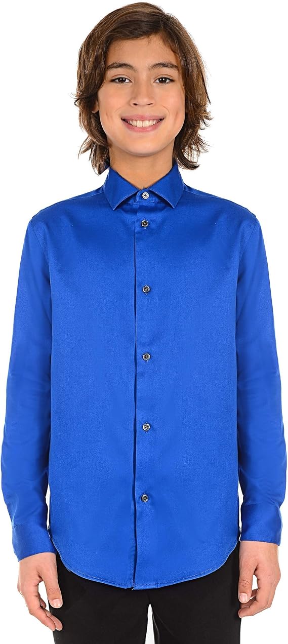 Calvin Klein Kids Sateen Shirt (Big Kids)