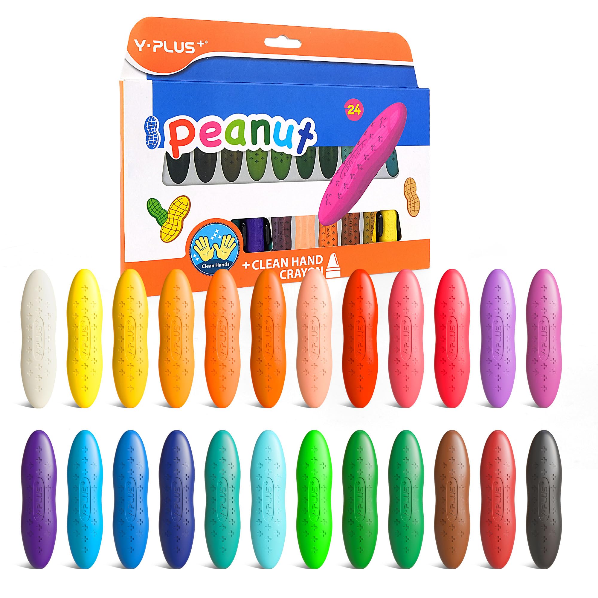Peanut Crayons for Toddlers - 24 Colors -8 Peanut Crayons for Toddlers - 24 Colors -8