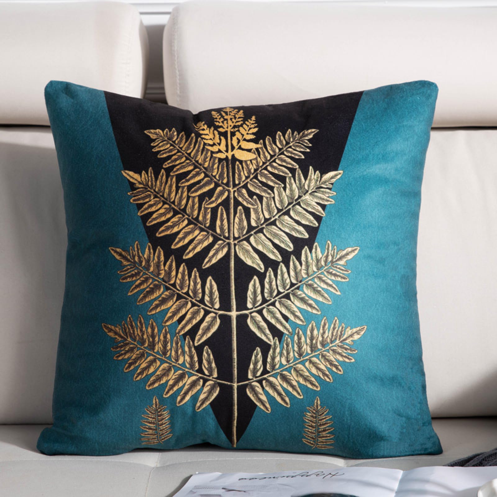 Kissenbezug Wäsche Goldener Baum 65x65 CM Reißverschluss verstecken | Kissenbezüge Dekokissen Outdoor Kissenbezug Pillow Cover für Sofa Schlafzimmer Auto Kissenhülle Breathable Cushion Covers