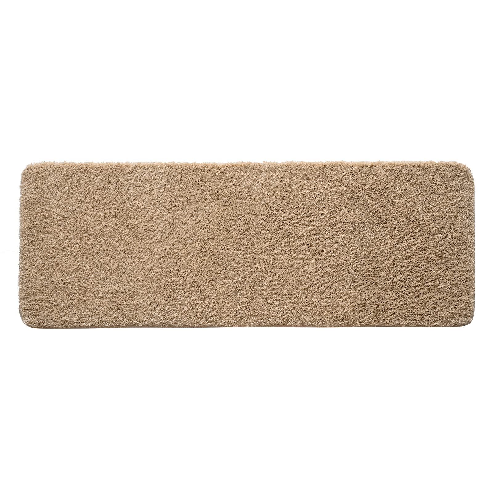 MIULEE Alfombra de Baño Antideslizante Absorbente Microfibra Alfombrilla Baño Lavable a Máquina Alfombra Ducha Baño Cocina Puertas de Entrada Pasillo para Dormitorio Salon Modernas 45x120 cm Beige