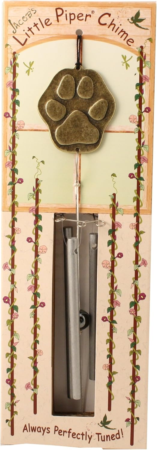 Paw Print Little Piper Wind Chime - Made in USA