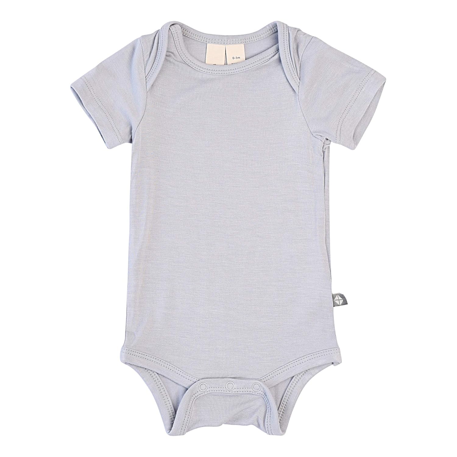 KYTE BABY Short Sleeve Unisex Baby Bodysuits Made from Soft Bamboo Rayon Material (3-6 Months, Storm) : Clothing, Shoes & Jewelry