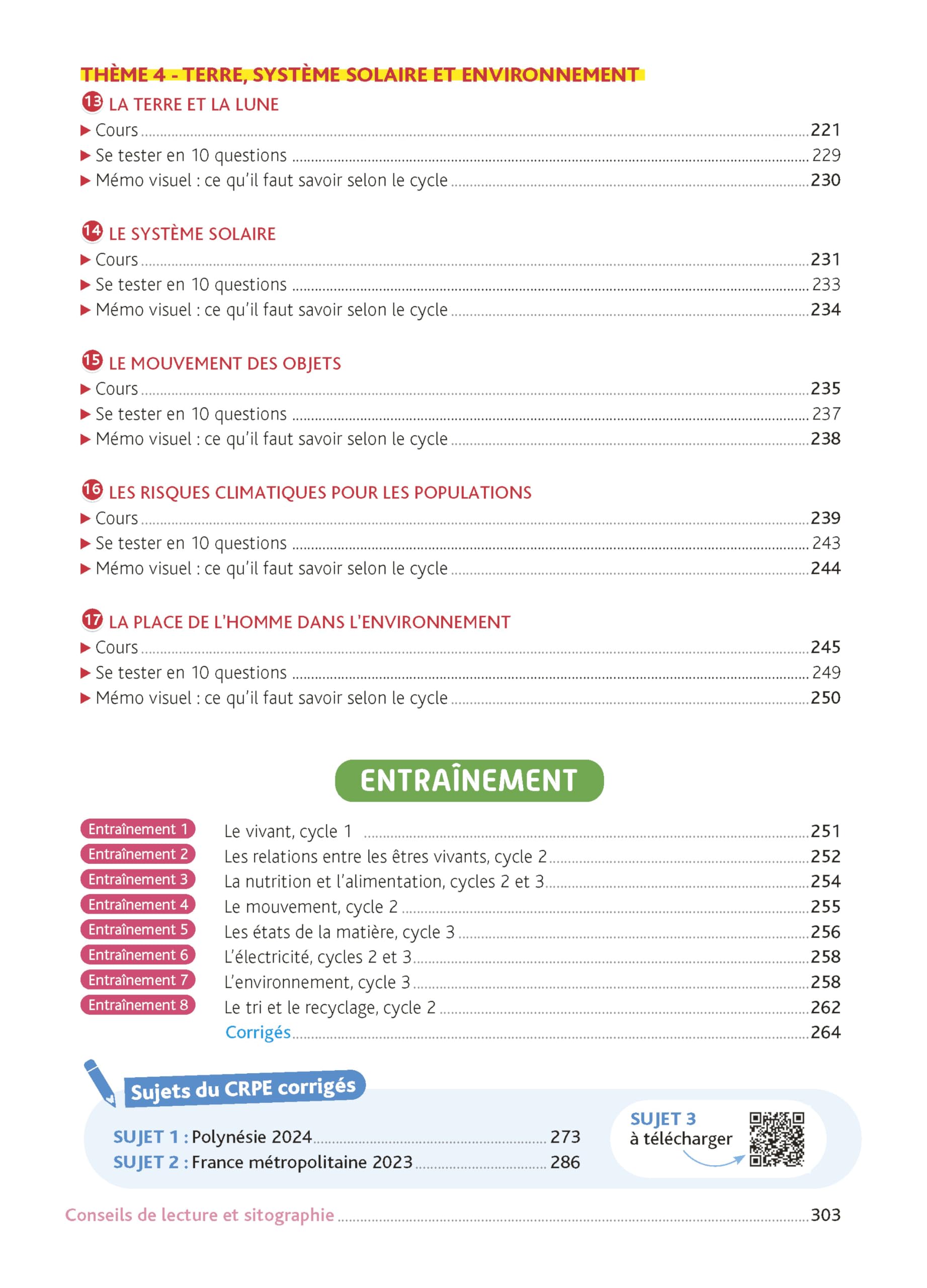 Objectif CRPE 2026-2027 Sciences et Technologie - Épreuve écrite d'admissibilité M2/L3