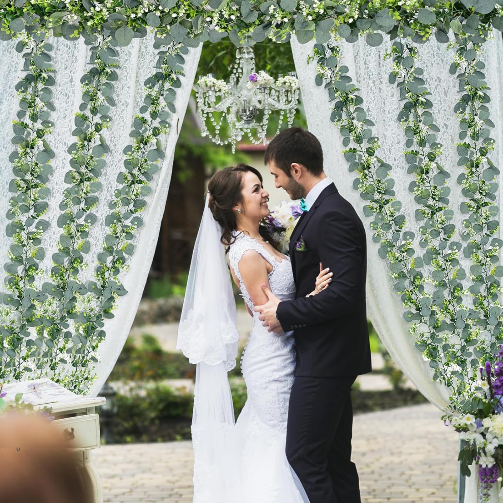 Künstliche Eukalyptus-Girlande, 180 Cm – Efeu & Weidenblätter Deko Für Hochzeit, Tisch & Hintergrund