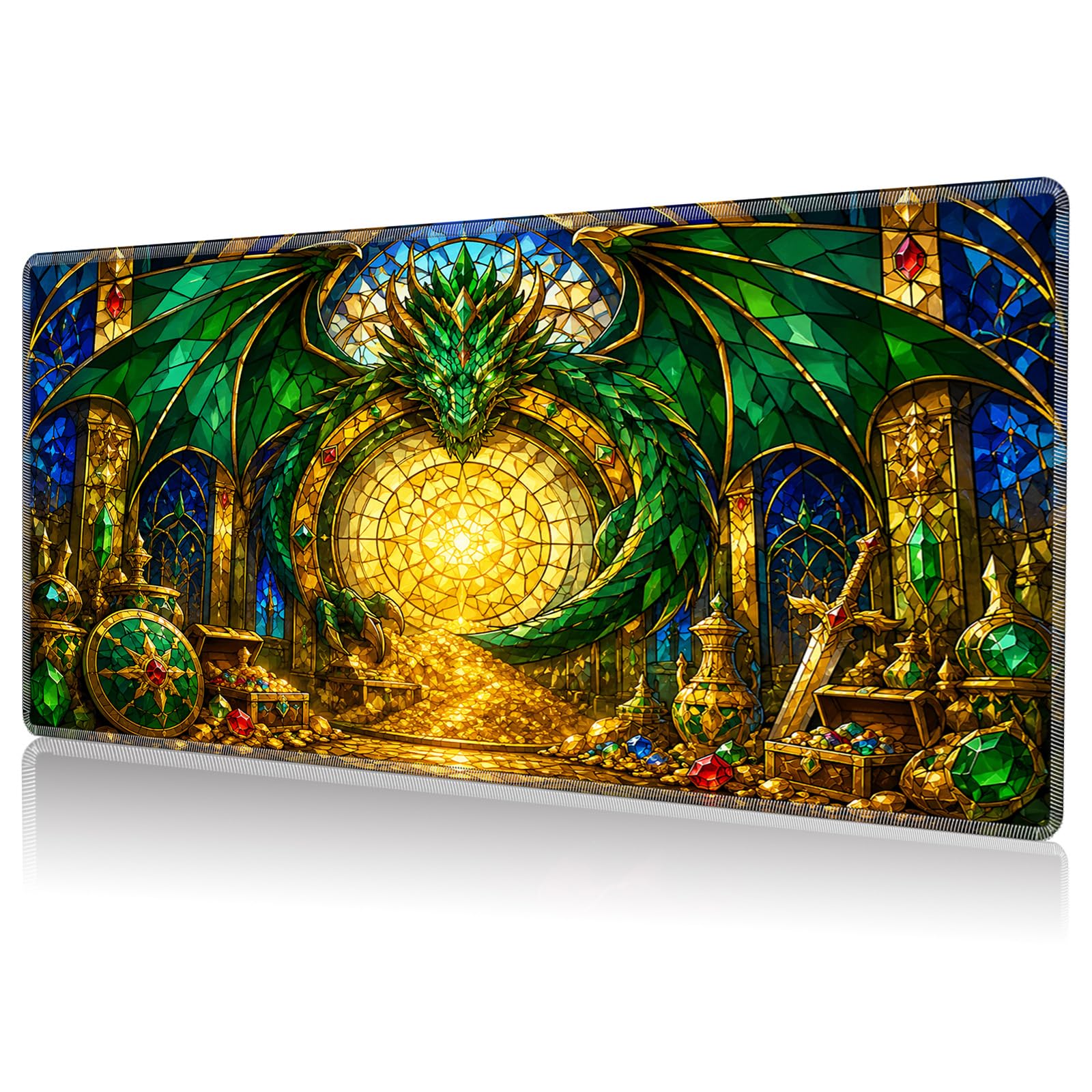 Tappetino da gioco per MTG, 61 x 35 cm, con bordo cucito