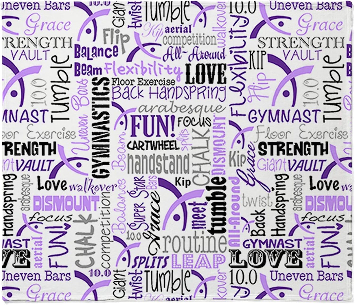 CafePress Mens Gymnastics Throw Blanket Super Soft Fleece Plush Throw Blanket, 60"x50"