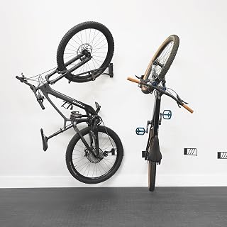 StoreYourBoard SwivelStow 2-Pack No-Lift Bike Wall Mount Rack - Heavy Duty Garage Storage for Mountain Bikes, 70lb Capacity Each