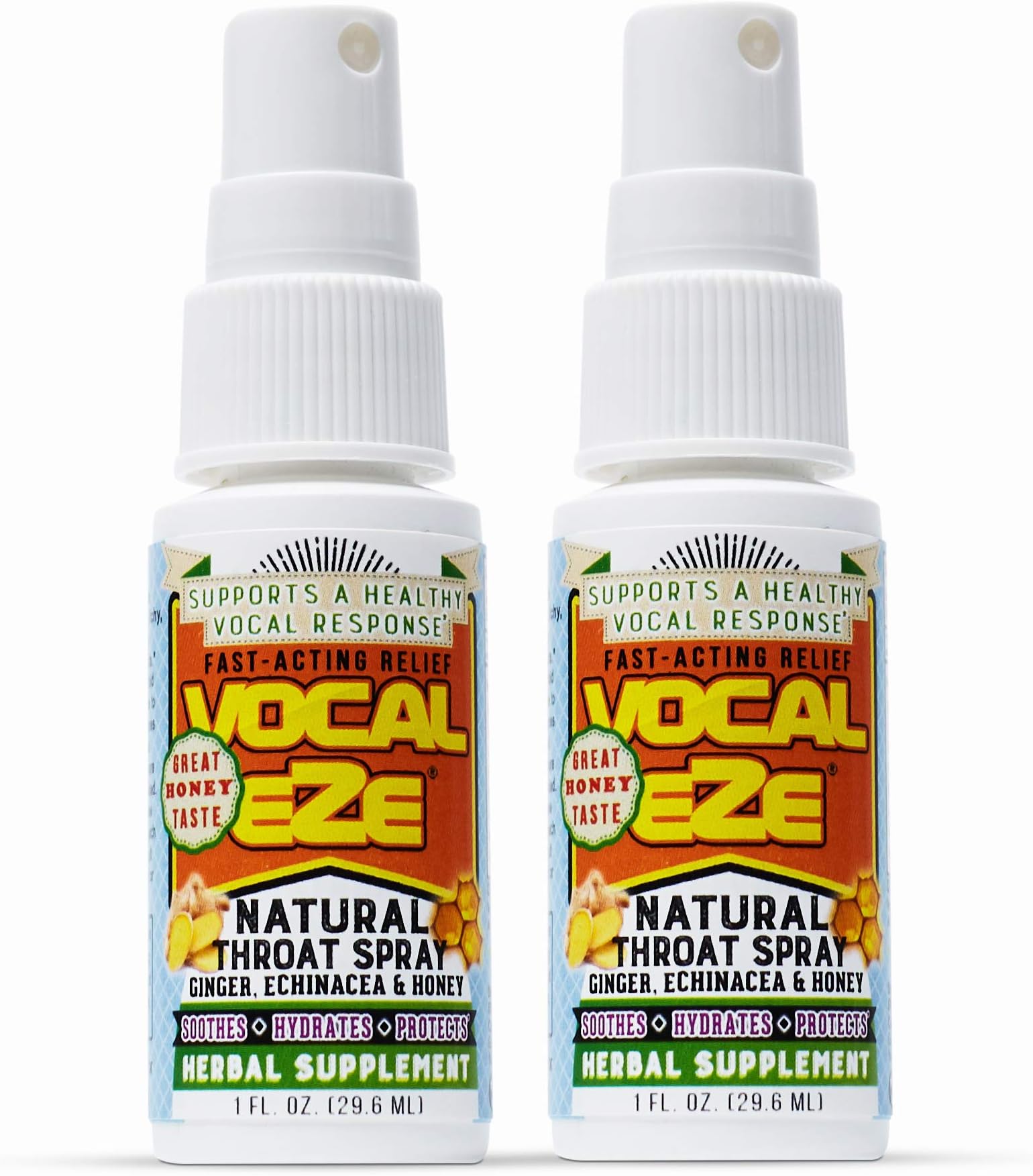 Vocal Eze Throat Spray | Relieve Sore, Hoarse, Fatigue, Dryness of Throat | Herbal Immune Support, All Natural Ingredients (2)