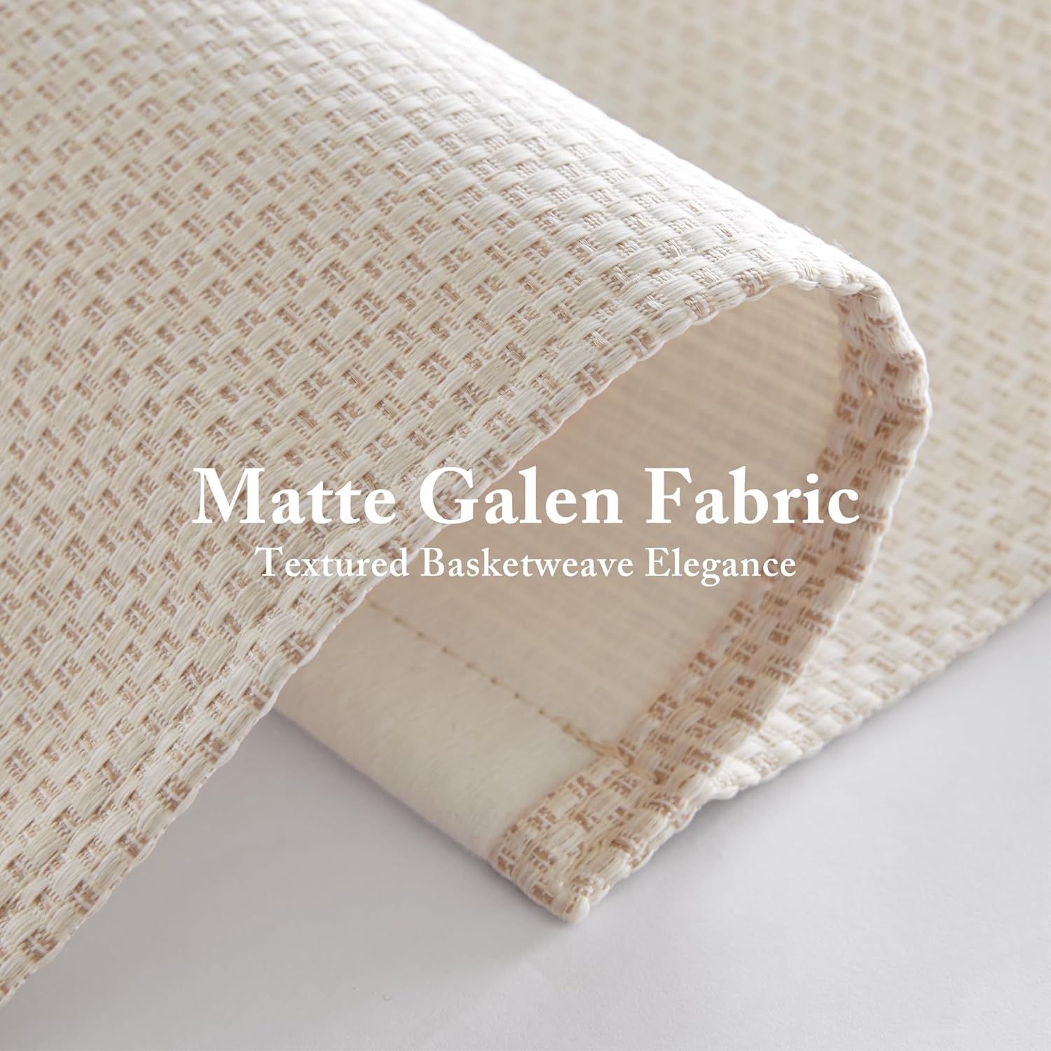 Madison Park Galen Matte Linen Cordless Roman Shades - Fabric Privacy Single Panel Darkening, Energy Efficient, Thermal Insulated Window Blind Treatment, for Home, Living Room Decor, 39" W x 64" H