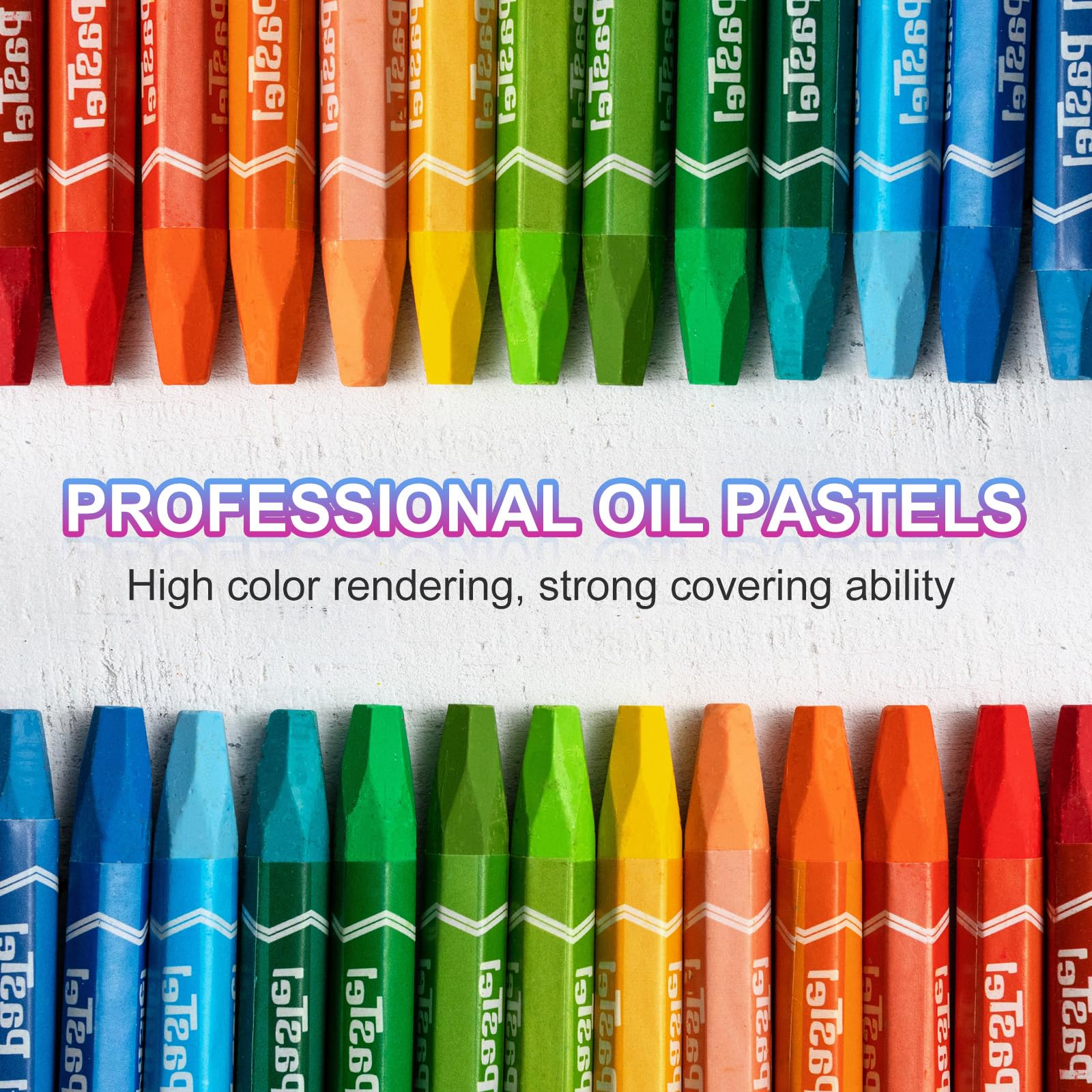 Set di 12 pastelli ad olio professionali per pittura a olio morbidi penne da disegno morbide per colorare pastelli a olio per bambini studenti