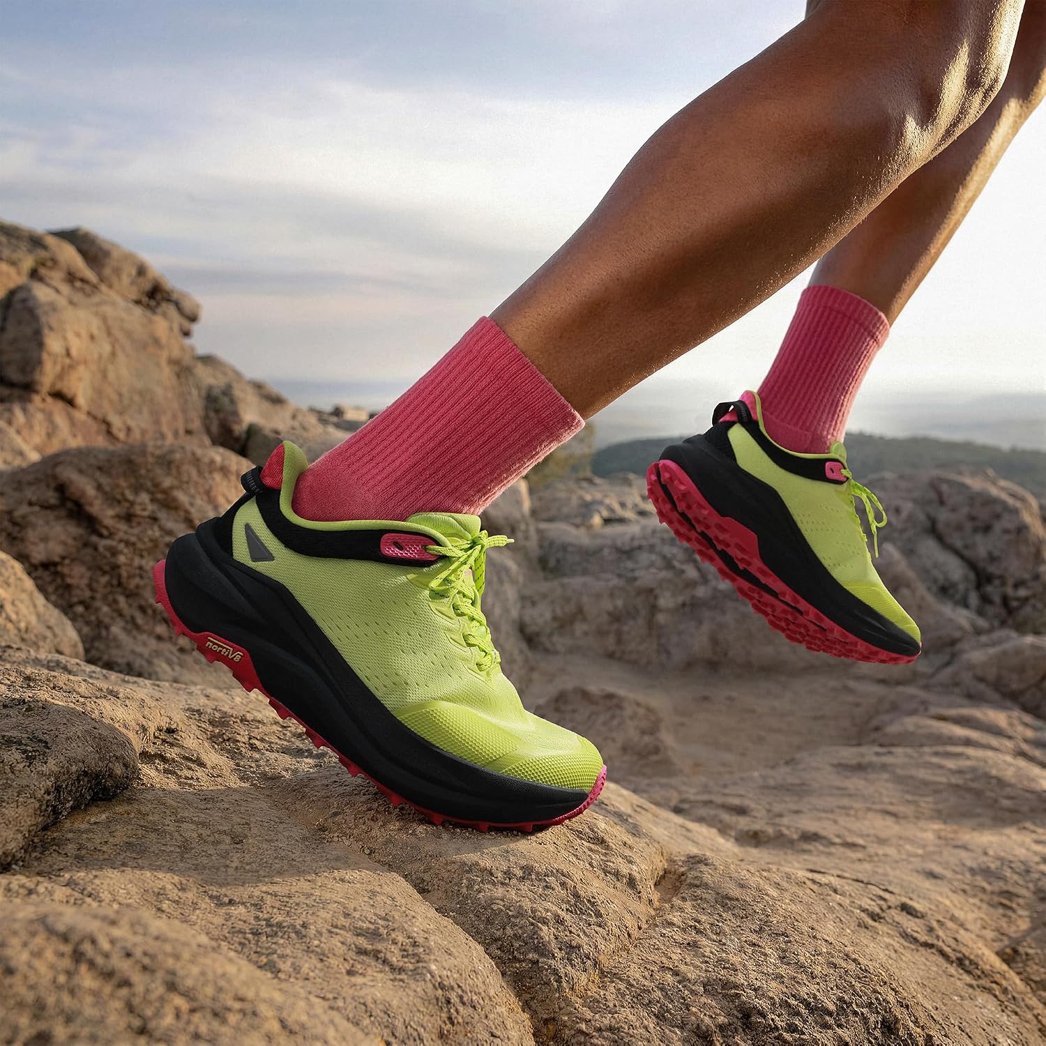 NORTIV 8 Women's Barefoot Wide Toe Box Trail Running Shoes Low Drop Hiking Walking Cushion Comfortable Tennis Non-Slip Breathable Workout Gym Shoe Athletic Fashion Sneakers
