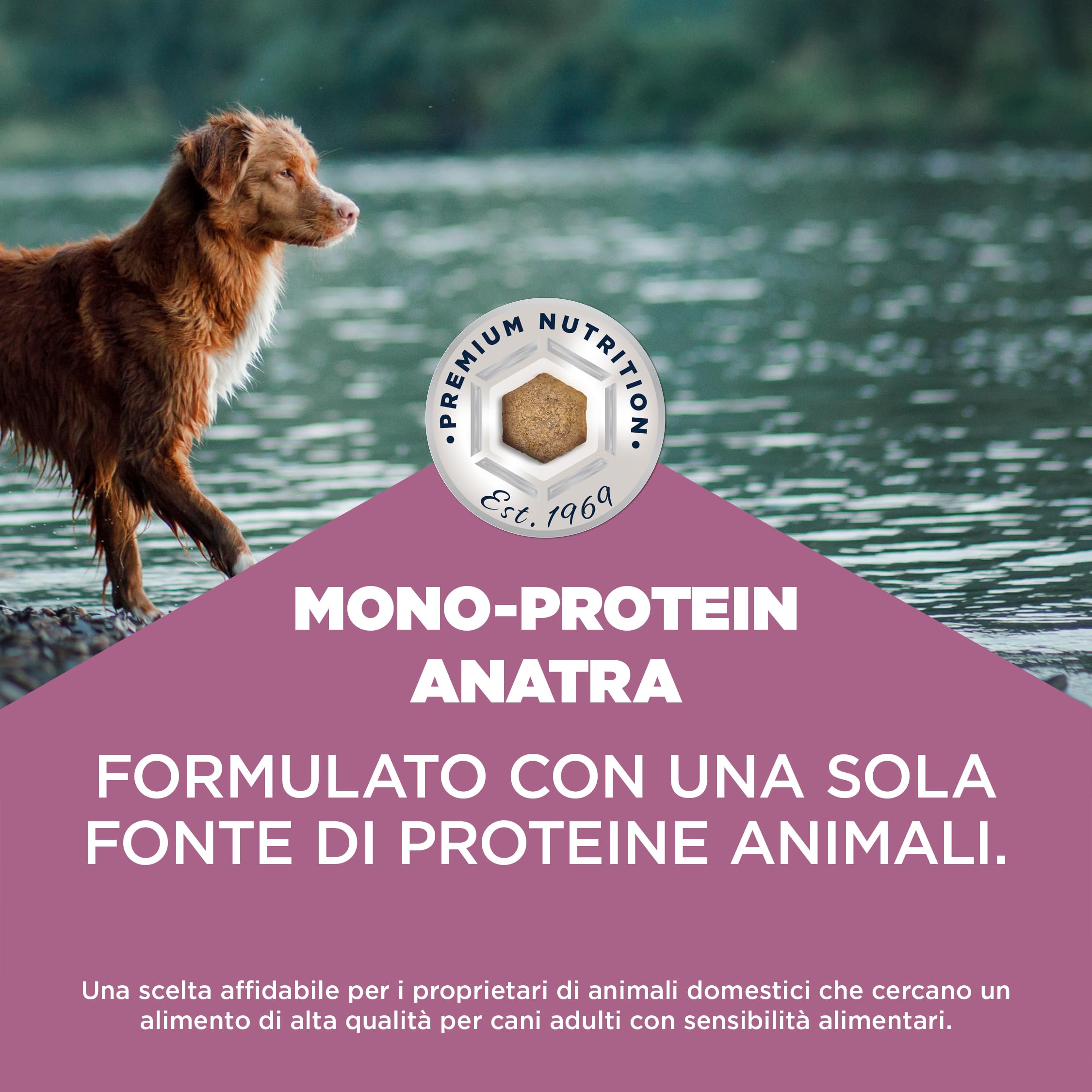 EUKANUBA Mono-Protein Cibo per cani all’anatra - Mangime secco Special Care con anatra come unica fonte di proteine animali e una ricetta a basso contenuto di allergeni, 12 kg