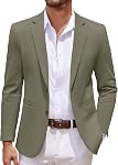 COOFANDY Veste de costume de manteau de sport léger à deux boutons pour hommes