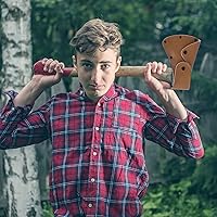 Vista 17 de Linkidea Axe Knife Sheath for 4'' Axe Edge, Double Snap Hatchet Protector Case, Logging Tools Scabbard for Outdoors Work