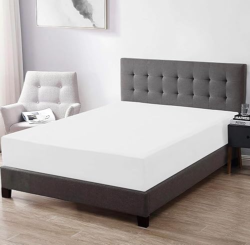 Sábana bajera de 400 hilos, 100 % algodón peinado, tamaño individual de 39 x 75 x 15 pulgadas de profundidad, calidad de hotel de lujo, fácil de