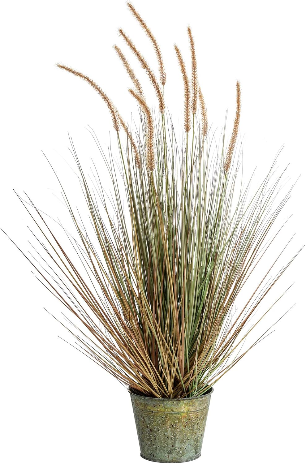 QL DESIGN 35" Artificial Grass Potted Plant,Artificial Dogtail Grass in Round Metal Pot, Natural Artificial Plants for Home, Office, Hotel Decor. QL DESIGN 35" Artificial Grass Potted Plant,Artificial Dogtail Grass in Round Metal Pot, Natural Artificial Plants for Home, Office, Hotel Decor.
