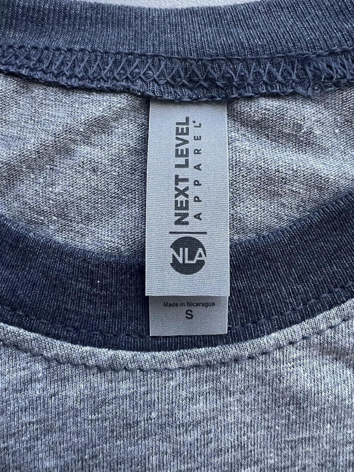 Mikuni Heather Gray/Navy Three-Quarter Sleeve Raglan Baseball T-Shirt