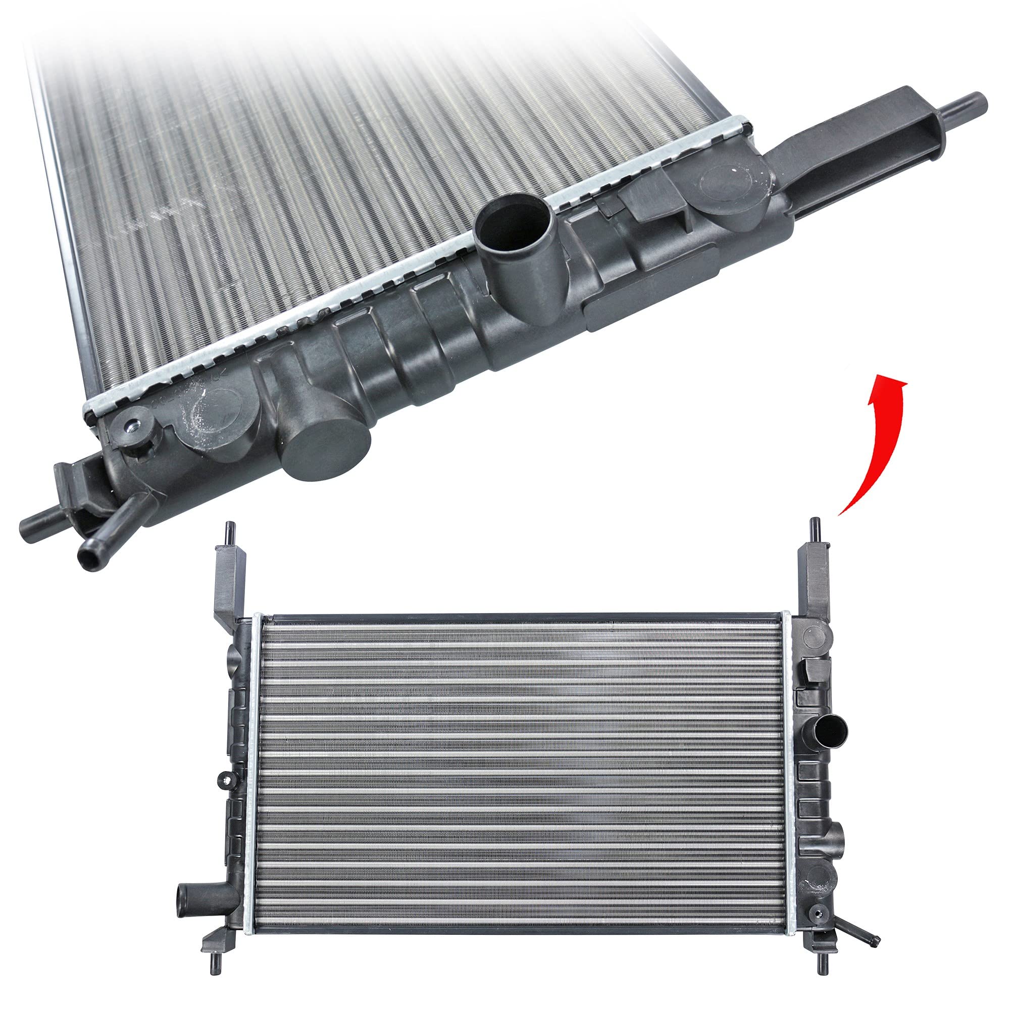 VAN WEZEL Radiatore Motore Per Opel Astra G CC 1.6 16V Zafira A