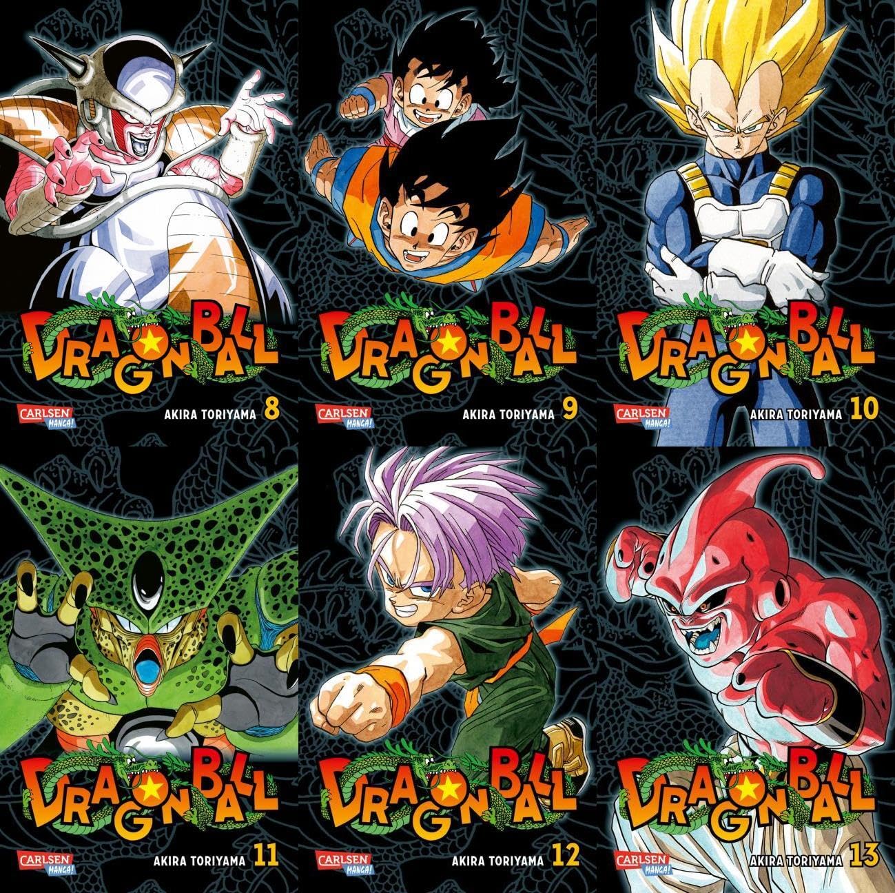Dragon Ball Massiv Band 8-13 plus 1 exklusives Postkartenset