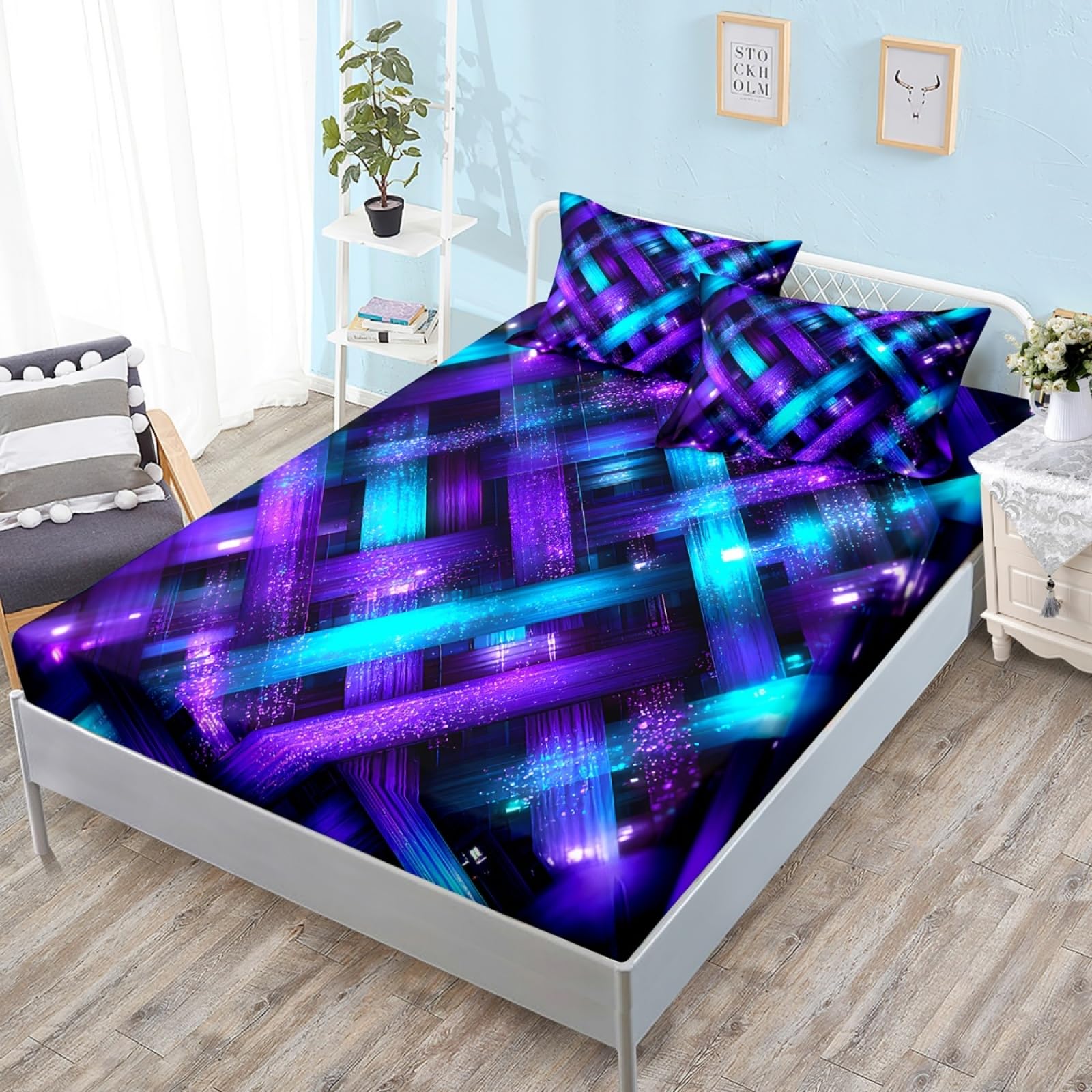 King Size Fitted Sheets Deep Fitted King Size Sheet Bedsheet 30cm Deep