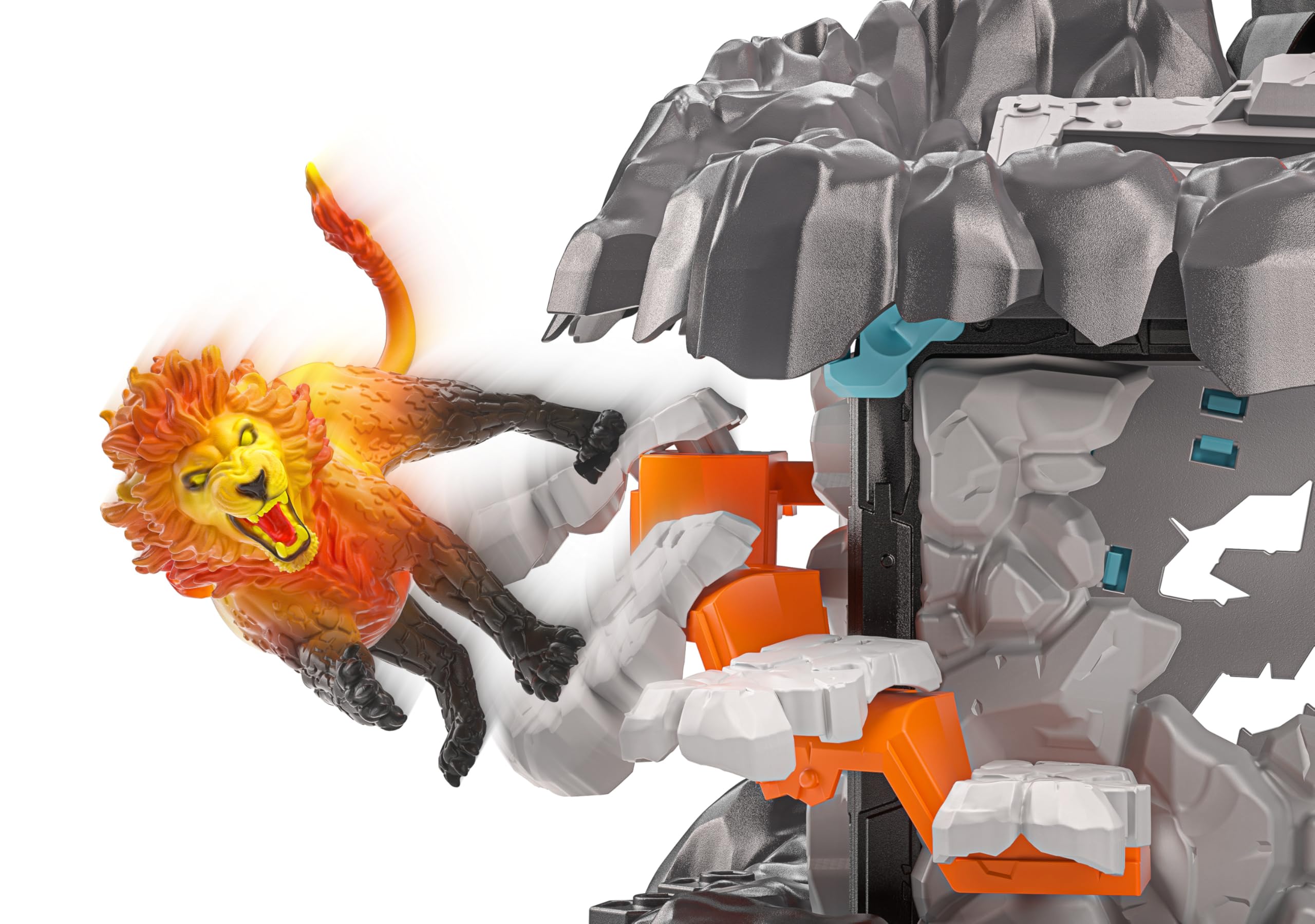 schleich ELDRADOR | MasterCave Smashrador 42757 | ab 6 Jahren | 119 Teile | Set aus 4 x ELDRADOR Battle Cave, 4x Minis, Roboter, Lavalöwe & Superkristall | mit vielen Funktionen & Zubehör
