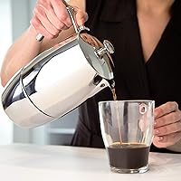 Vista 8 de VeoHome Stovetop Espresso Coffee Maker - 10 Cups 500ml Multi-Stove Stainless Steel Induction Moka Pot - Unbreakable and Dishwasher-Safe Italian