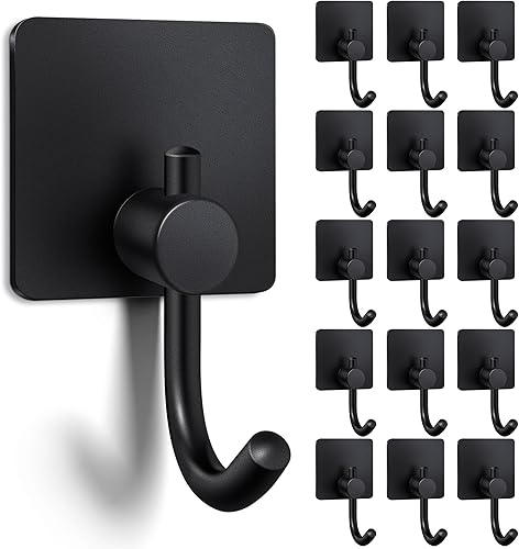 Ganchos adhesivos, ganchos de toalla sin daños para colgar abrigos, batas, toallas, ganchos de pared para baño, cocina, dormitorio, acero inoxidable