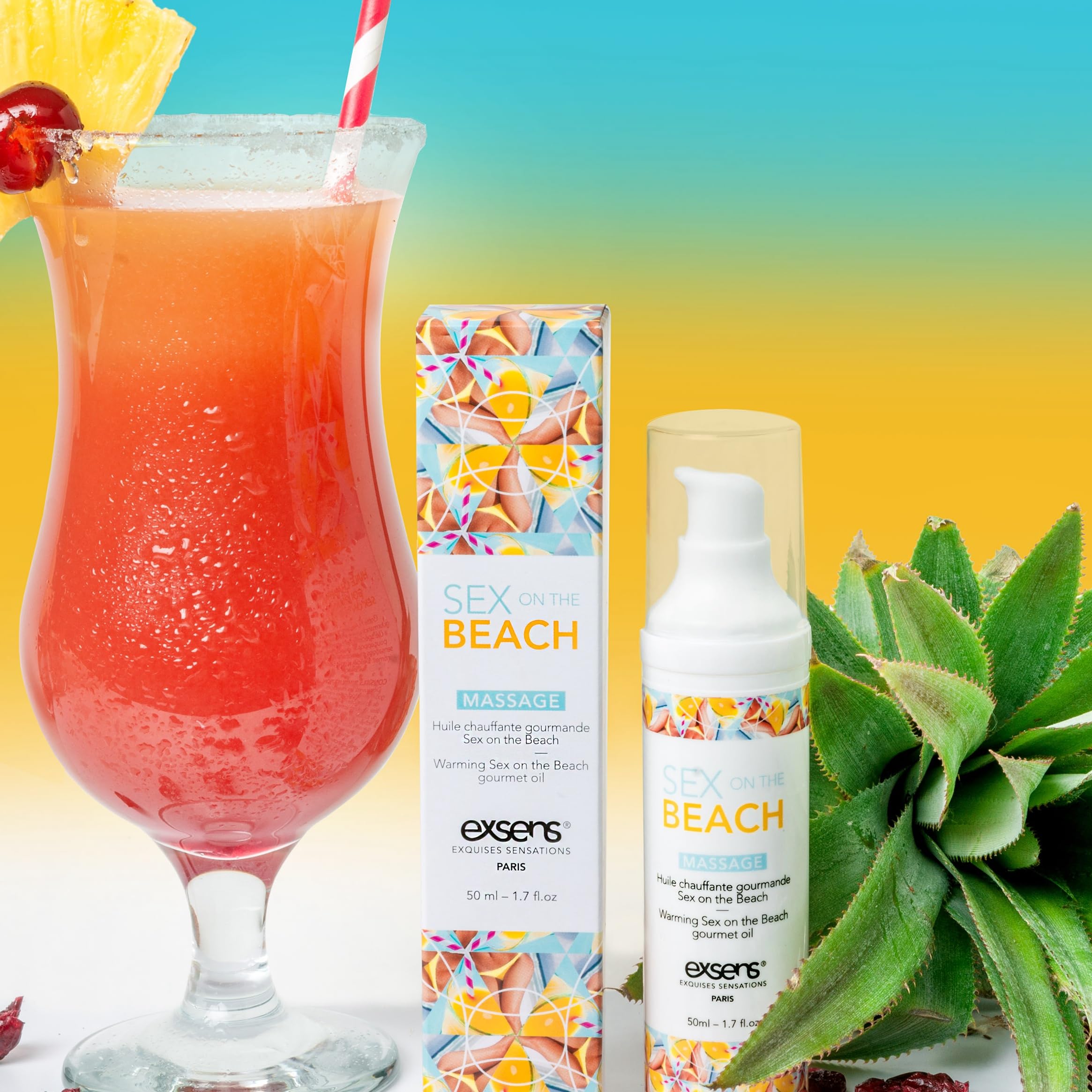 SEX ON THE BEACH HUILE DE MASSAGE CHAUFFANTE ET GOURMANDE 50mL