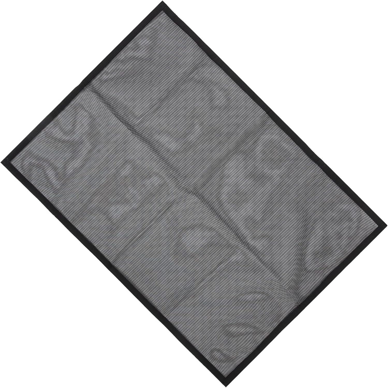 GARVALON Fireplace Mesh Screen Panel Plastic Fireplace Curtain Mesh and Pet Protection for Indoor Use