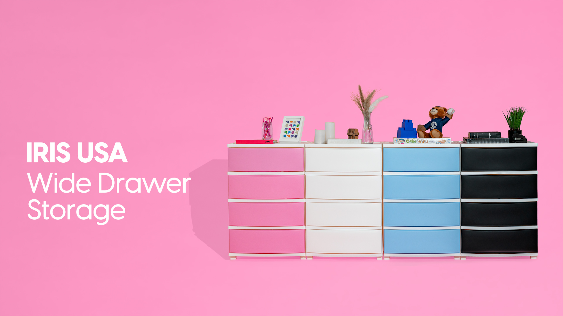 Amazon.com: IRIS USA 4-Drawer Wide Plastic Drawer Organizer, Matte