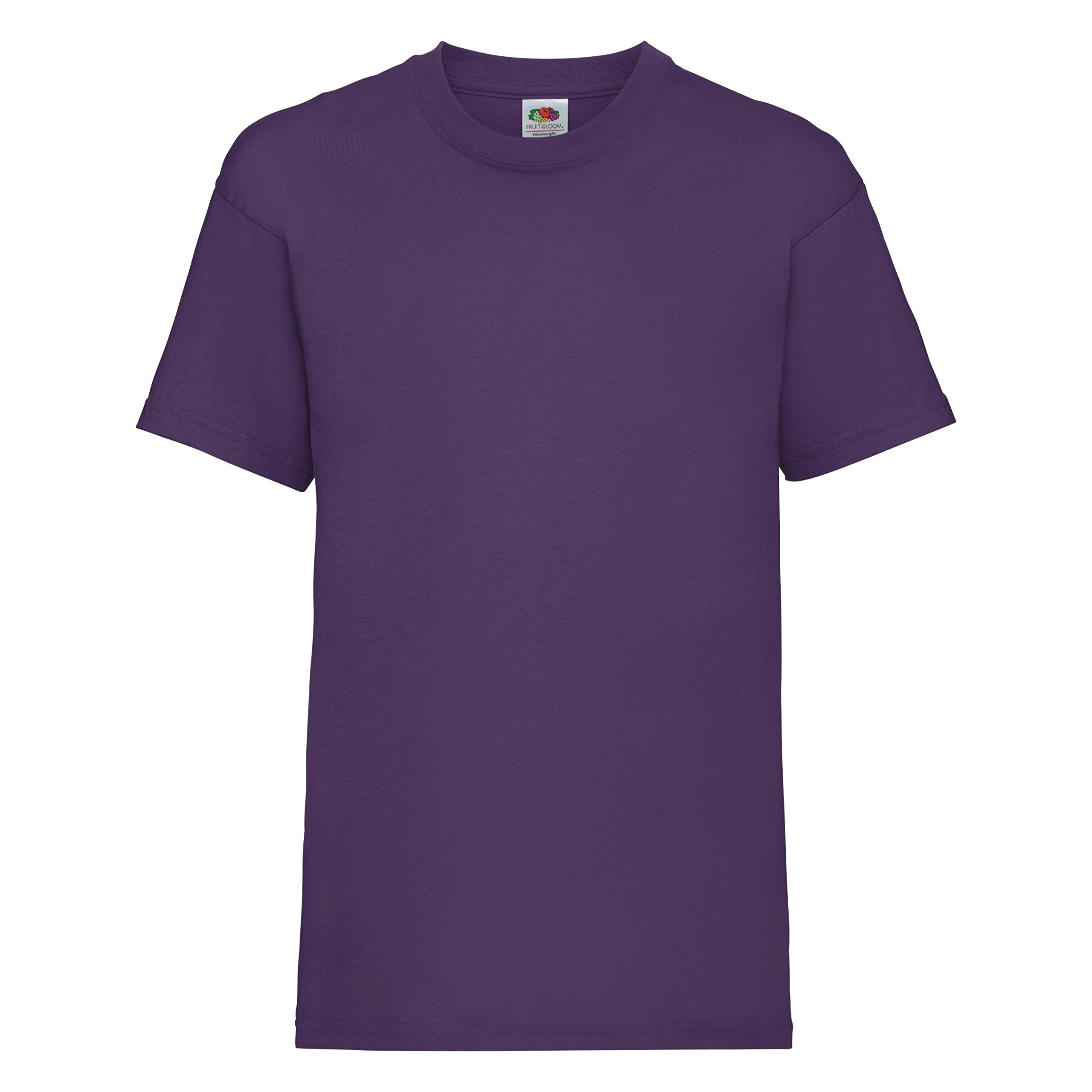 Fruit of the Loom boys' t-shirt., Boys', 61-033-0, Purple, 140 cm