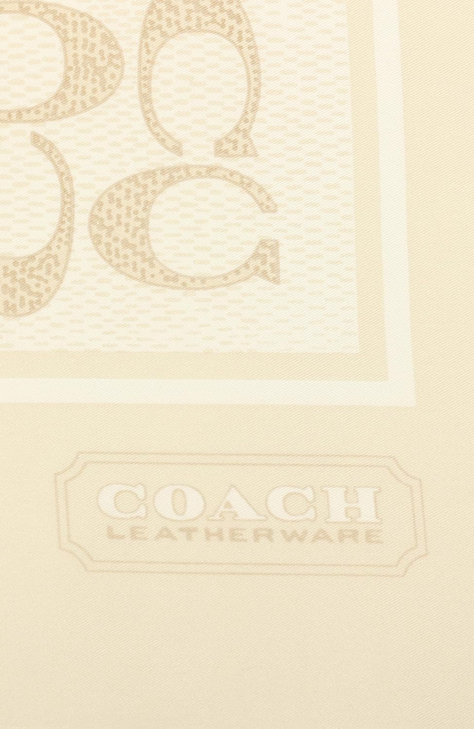 COACH womens Textured Signature C Printed Silk Square - Image 4