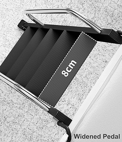 Miniatura 4 de Metal Freestanding Bunk Bed Ladder with Handrail 5 Step Loft Ladder for RV  Dormitory with Non Slip Rubber Foot Gold 17m5-step