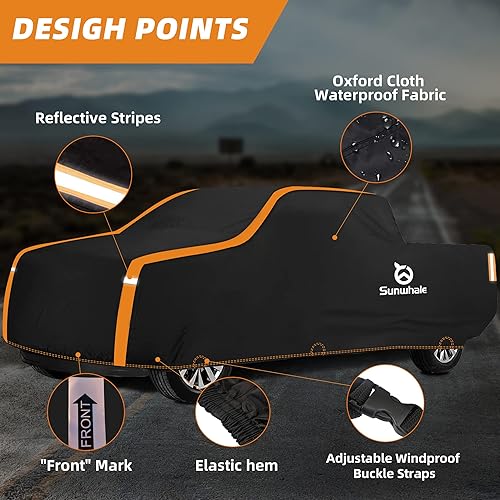 Miniatura 3 de Funda impermeable para camión para todo tipo de clima, resistente al viento, protección contra la lluvia y el sol, ajuste universal para Ford F150,