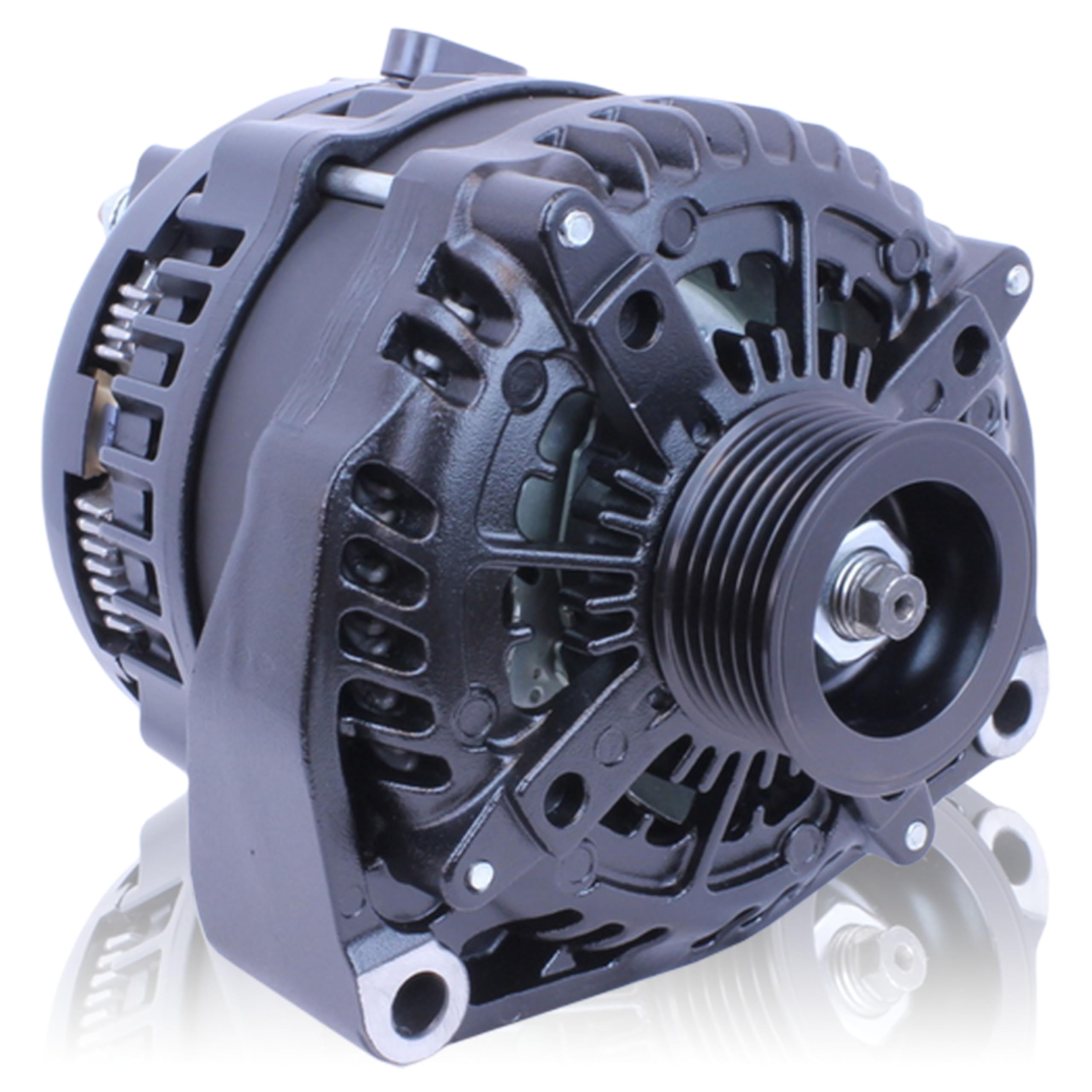Mechman E-Series 250 Amp Black Finish Alternator For 96-04 GM Truck 8206250B