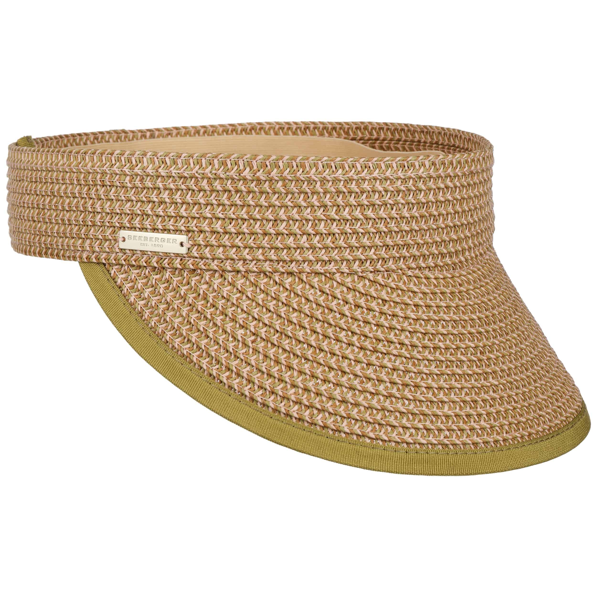 Seeberger Vandalia Visor Strohvisor Sonnenvisor Damenvisor Damen - mit Schirm, Klettverschluss, Klettverschluss Sommer Frühling-Sommer