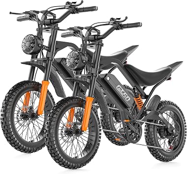 Misodo Electric Dirt Bike for Adults - 5500W Peak Motor, 40MPH Off-Road Electric Bike, 48V 30Ah 100 Mile Long Range, Front Hydraulic Fork & Mid Rear Shock, 7-Speed E-Bike with NFC Unlock Smart LCD
