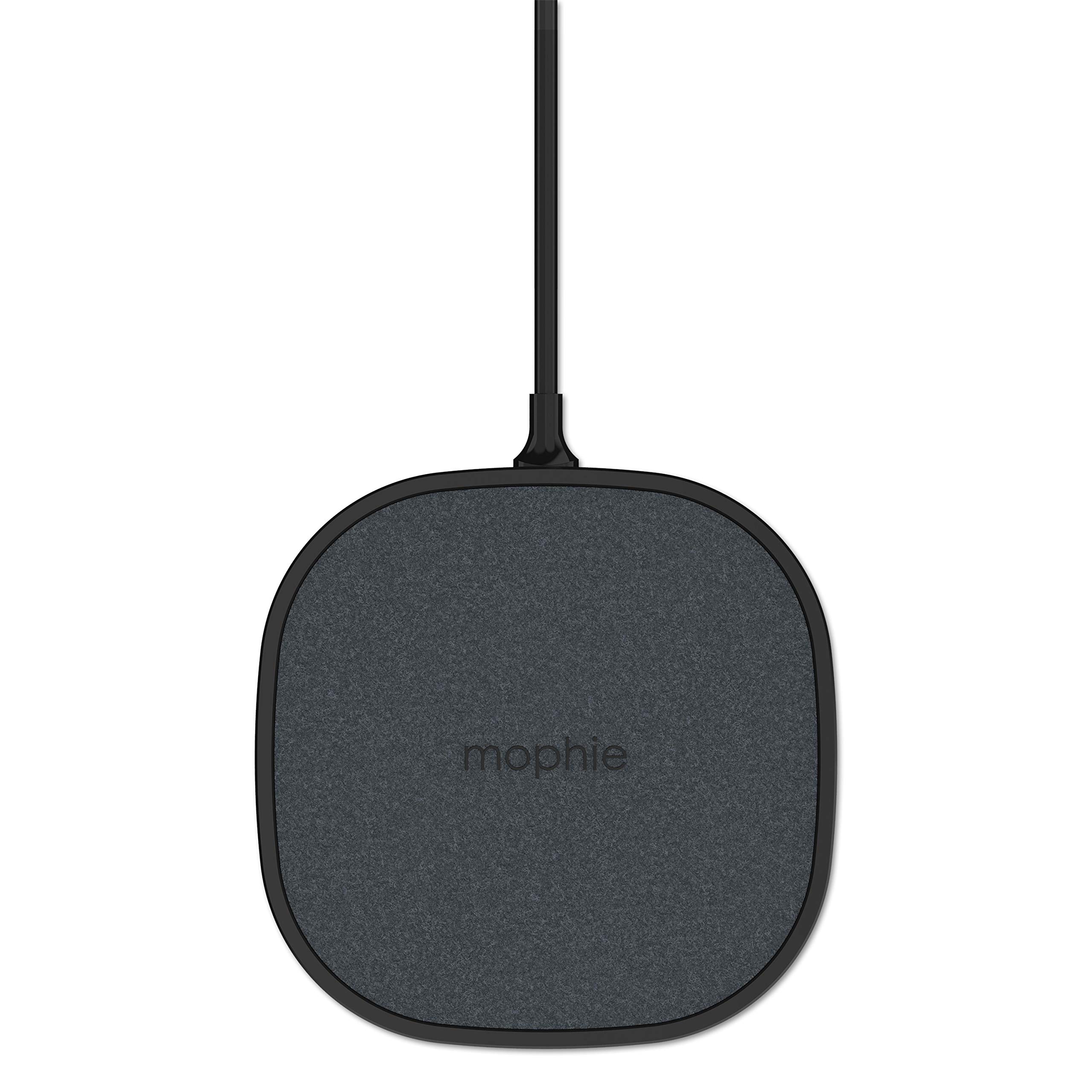 mophie Wireless 10W Charging Pad - Made for Apple Airpods, Iphone 11 Pro Max / XS Max, iPhone 11 Pro / XS, Iphone 11 / XR and Other Qi-Enabled Devices - Black, Model: 409903381