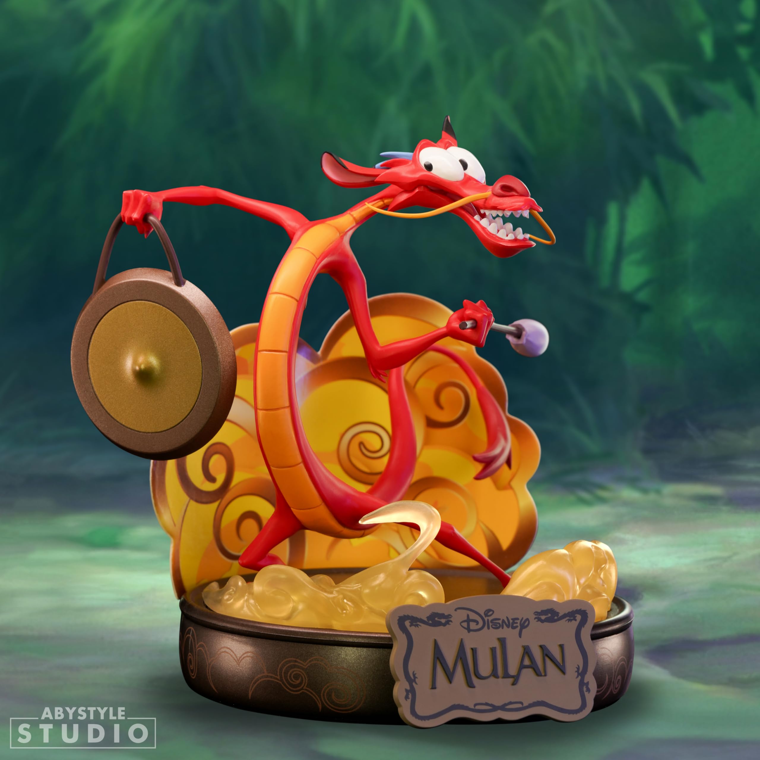 ABYSTYLE Studio – Figurina Disney Mushu – Prodotto Ufficiale – Statua Premium – Finiture di Alta Qualità – Pezzo da Collezione