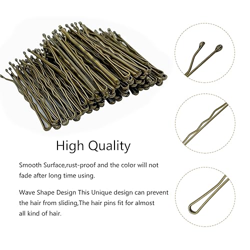 Miniatura 3 de Kit de 100 horquillas para el cabello de 2 pulgadas, pinzas para el cabello de sujeción segura, pinzas para el cabello para mujeres y niñas y