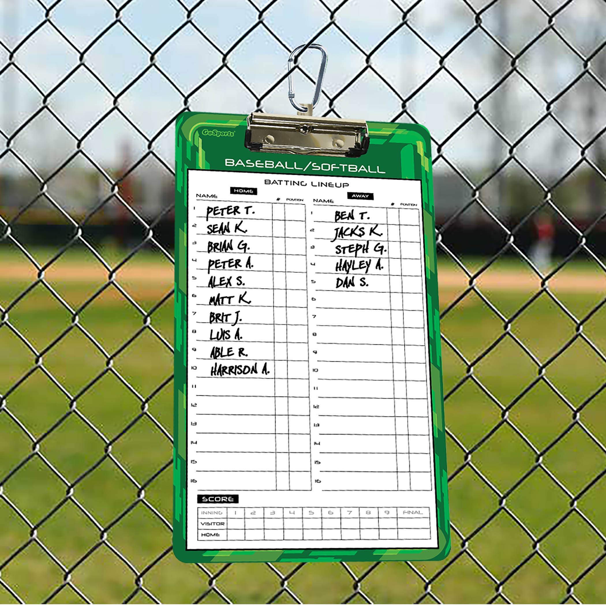GoSports Dry Erase Coaches Board with 2 Dry Erase Pens