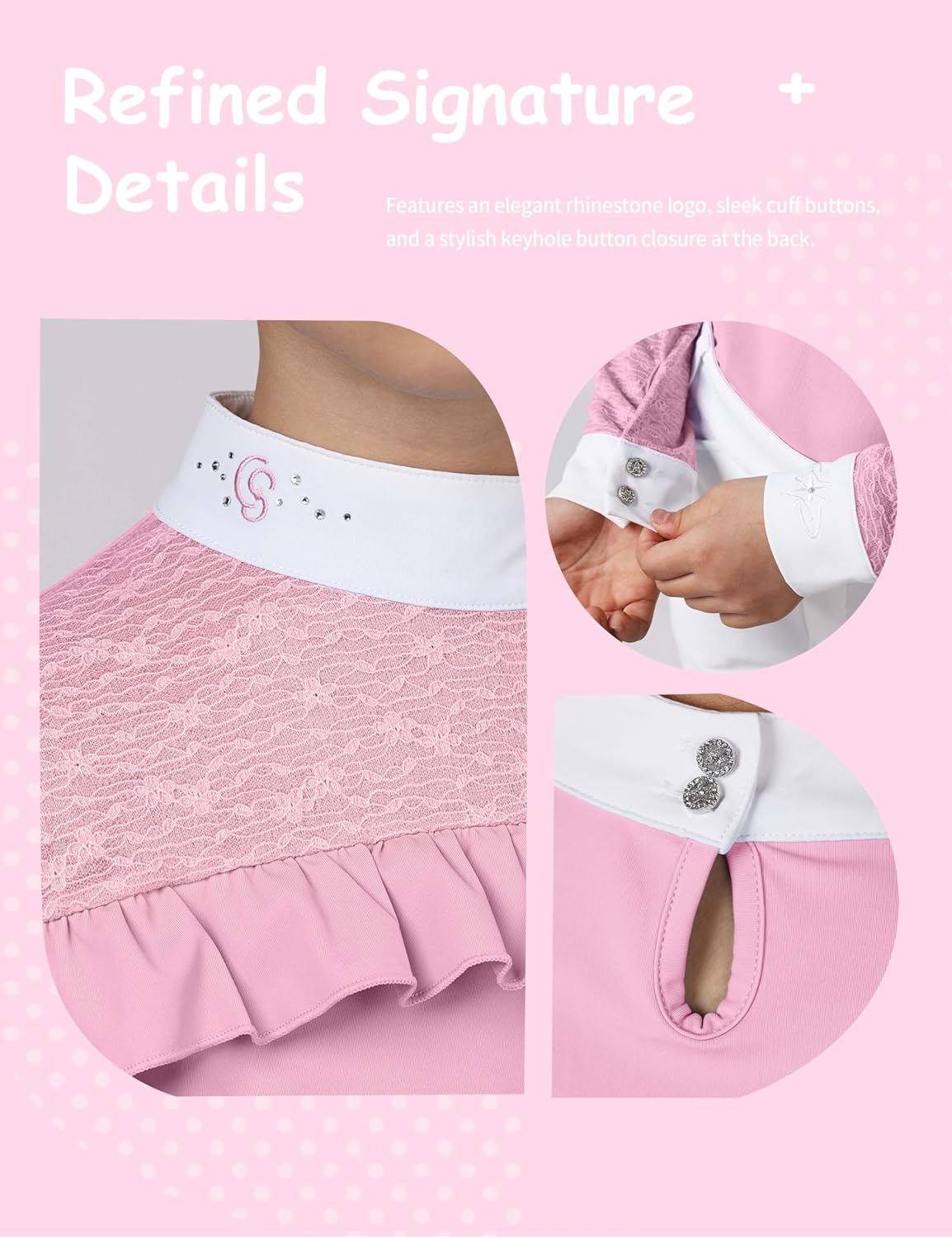 Girls Riding Shirt, Equestrian Shirt for Girls Breathable Quick Dry Kids Horse Riding Shirt for Training