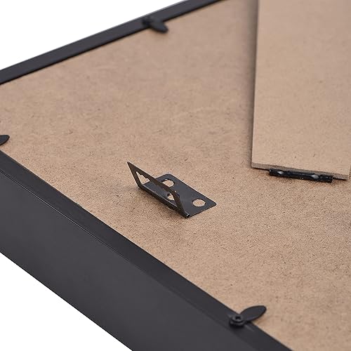 Miniatura 9 de Tapeera Vitrina de minifiguras de madera negra, vitrina de recuerdos para figuras, marco de caja de sombra de 11 x 11 pulgadas, pared y mesa con