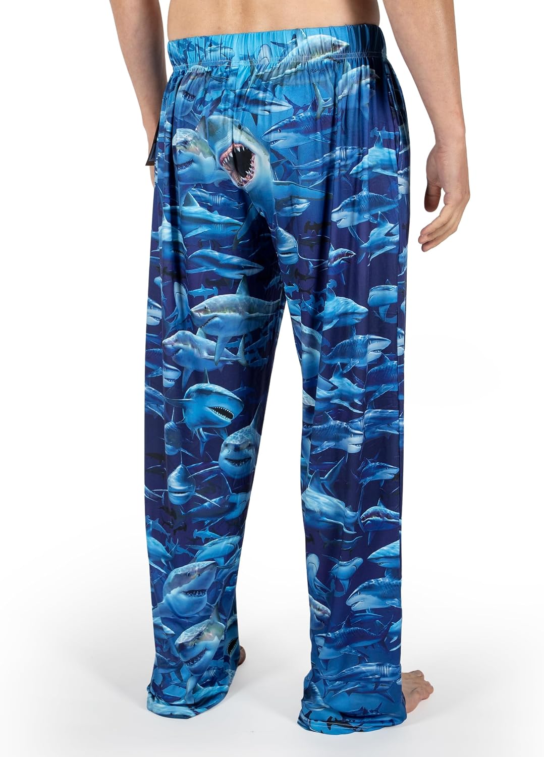 BRIEF INSANITY Funny Coastal Print Pajama Pants for Men & Women, Animal & Ocean Themed Loungewear (S-XXL)