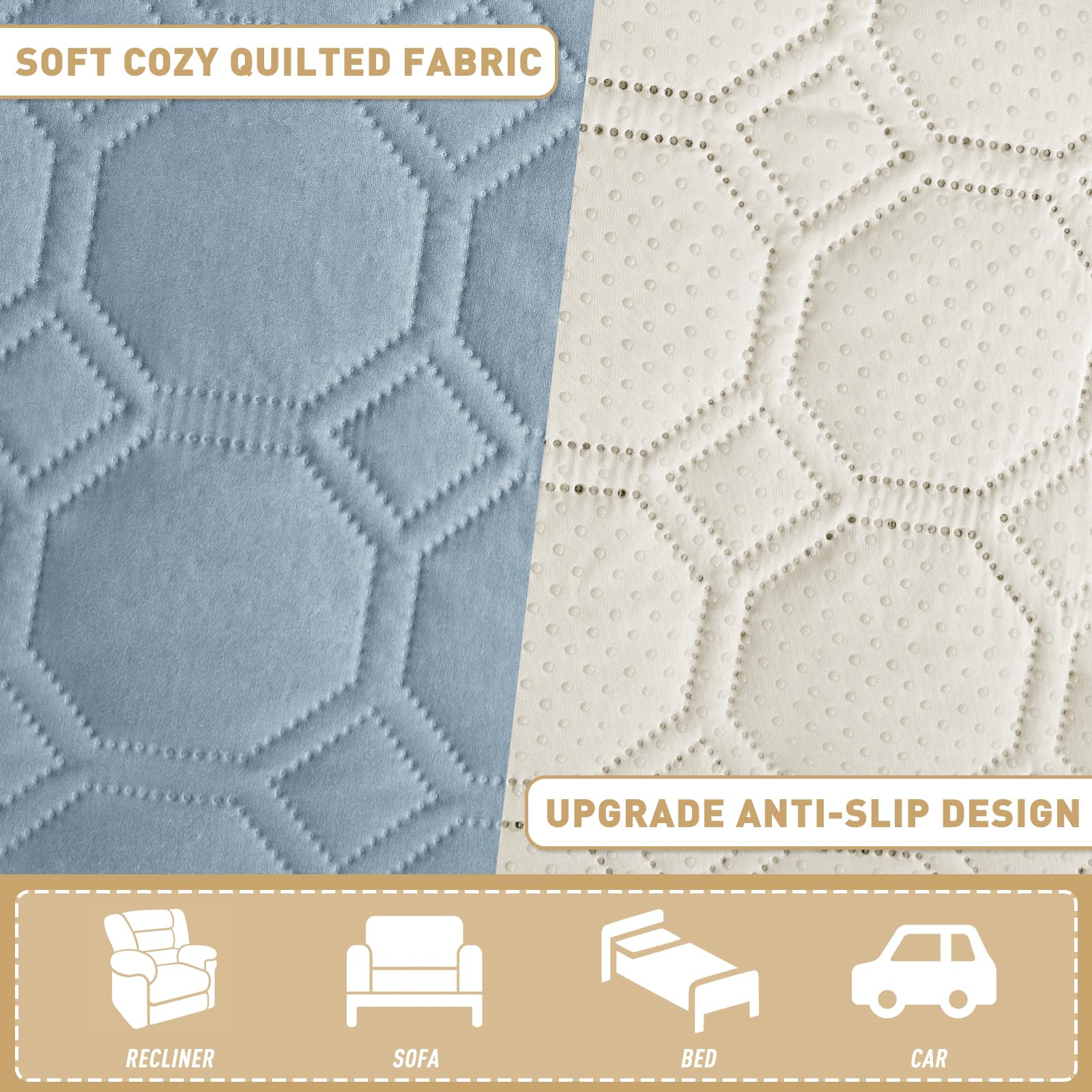 ZNSAYOTX Ultimate Cozy Blankets (68 x 82 pulgadas), 100% impermeable, manta para perros, mascotas, protector de sofá con respaldo antideslizante, lavable, duradero, a prueba de arañazos, fácil de