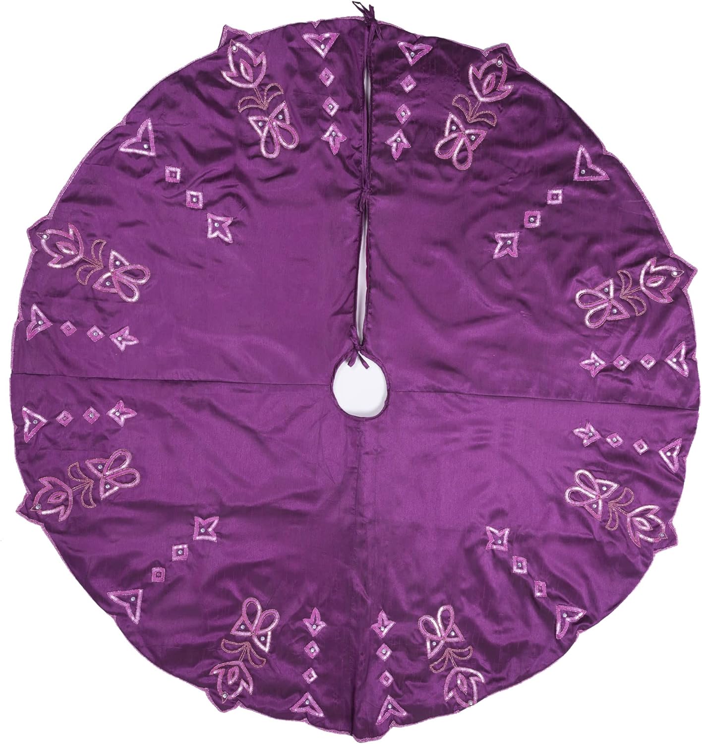 Vickerman Decorative 60" Romance Collection Christmas Tree Skirt