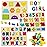 Wooden Puzzles for Toddlers, Kesletney Wooden Alphabet Number Shape Learning Puzzles for Kids, 3 in 1 Montessori Preschool Educational Toys for Boys Girls Ages 3 4 5 Years Old