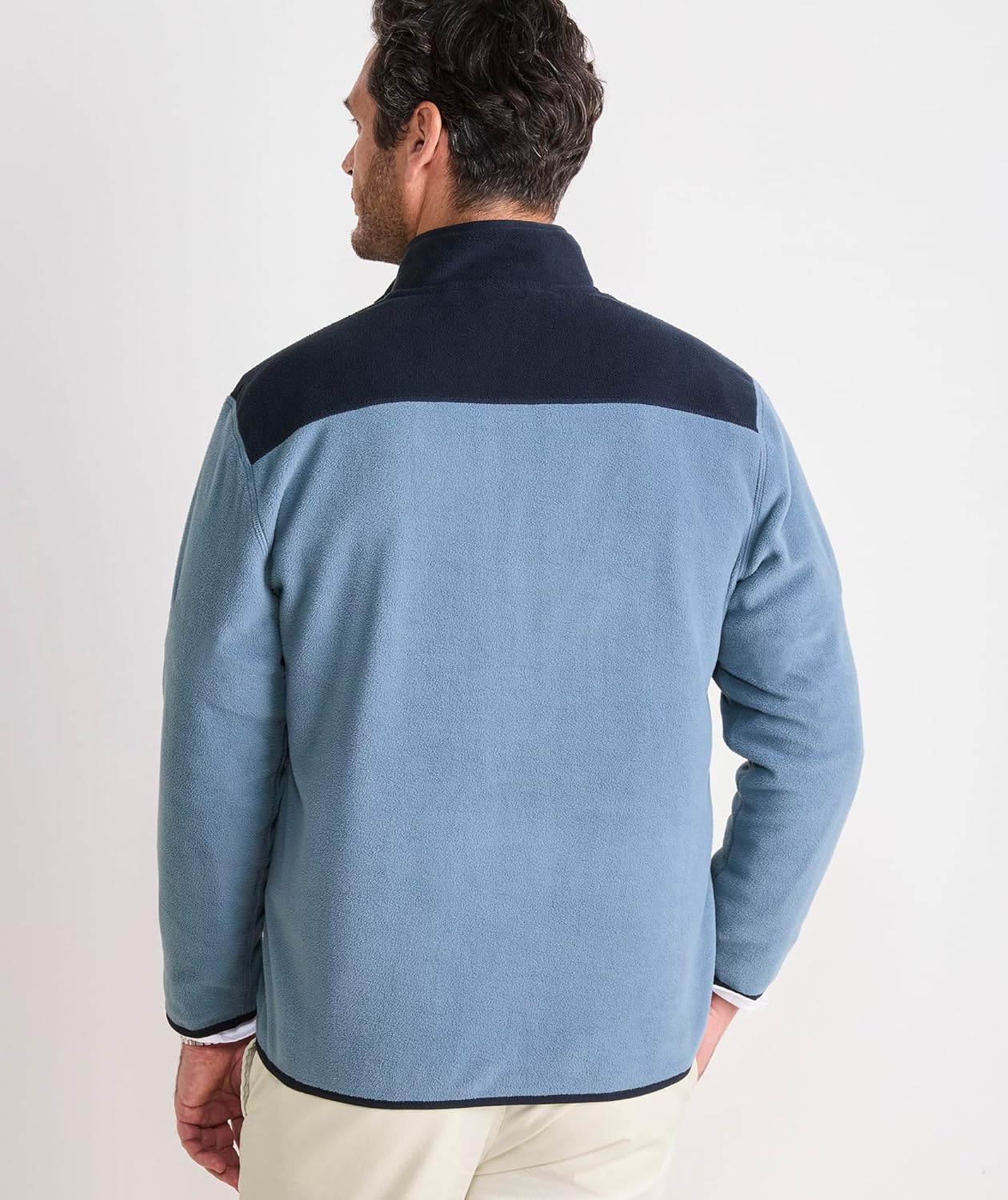 vineyard vines mens Color Blocked Harbor Fleece Quarter-snap - Image 5