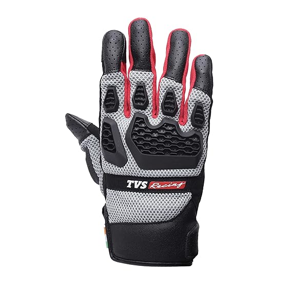 TVS Racing Adventure Riding Gloves for Men PVC Protected, Touch